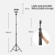JOYROOM Φωτιστικό Δαχτυλίδι με Ρυθμιζόμενο Τρίποδα JR-ZS228, 18”, Μαύρο Με Ασύρματο Χειριστήριο RF 2.4Ghz Εναλλαγής 3 Χρωμάτων