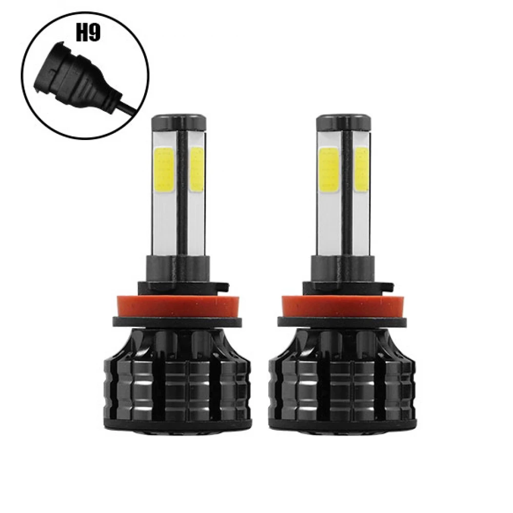 H9 K9 360° LED High Quality KIT Βασικού Φωτισμού 2nd Generation Can Bus 100 Watt 14000 Lumen DC 9-32 Volt 6000k GloboStar