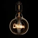 Λάμπα LED Ultra Thin Soft S Spiral Letter Filament E27 G125 DREAM Γλόμπος 2.4W 204lm 360° AC 220-240V IP20 Ultra Θερμό Λευκό 2200K με Μελί Γυαλί - Dimmable