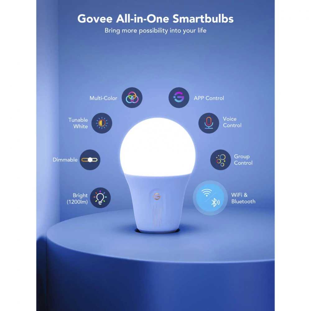 Govee Smart Wifi & BLE Light Bulb 9W H6004