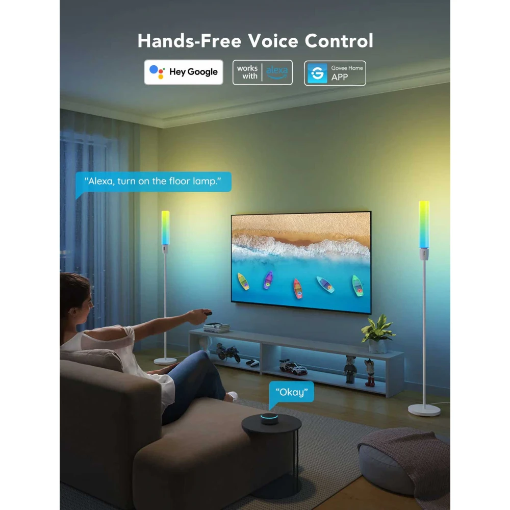 Govee RGBICWW Cylinder Floor Lamp ( H6078 )