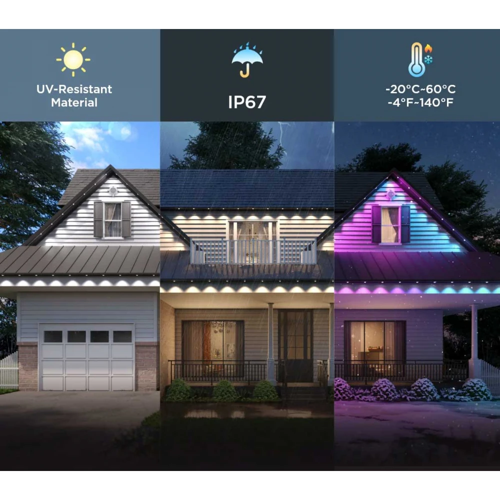 Govee Φωτάκια Εξωτερικού Χώρου H705E - 30m IP67 RGBICW