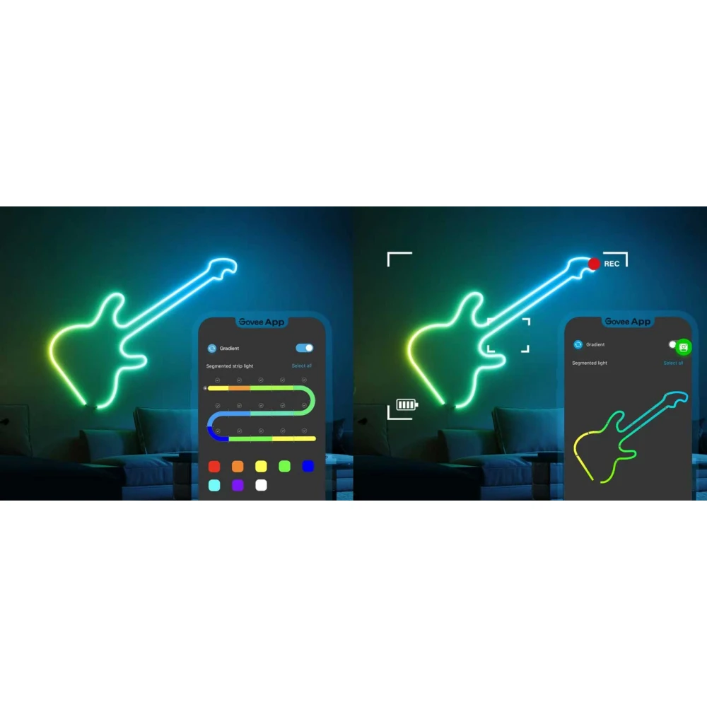 Govee Neon Rope Light 2 5m RGBIC ( H61D5-W)