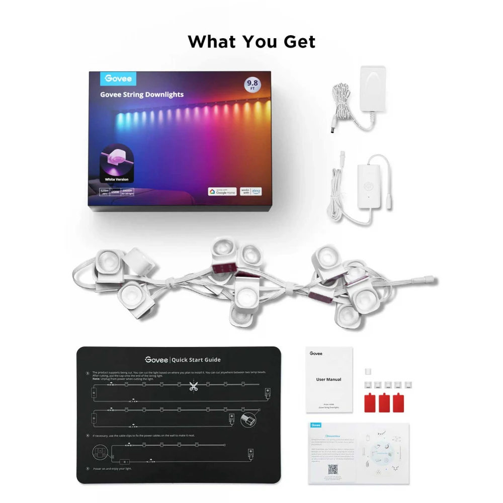 GOVEE H608A RGBIC STRING DOWNLIGHTS - 5M