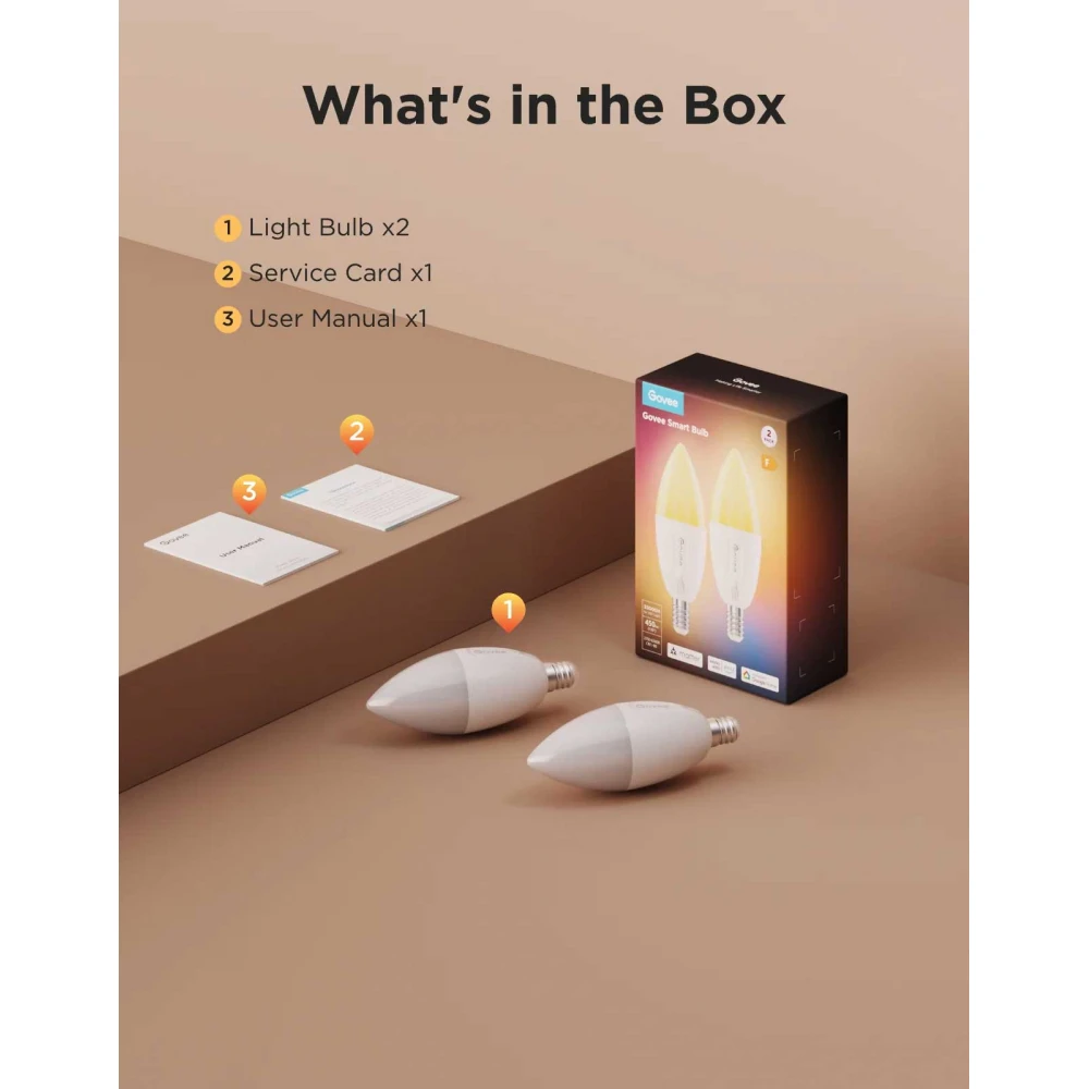 GOVEE B600C RGBWW SMART LED BULB - Σετ 2τμχ