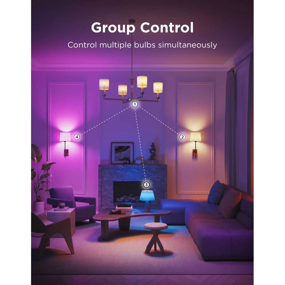 GOVEE B600C RGBWW SMART LED BULB - Σετ 2τμχ