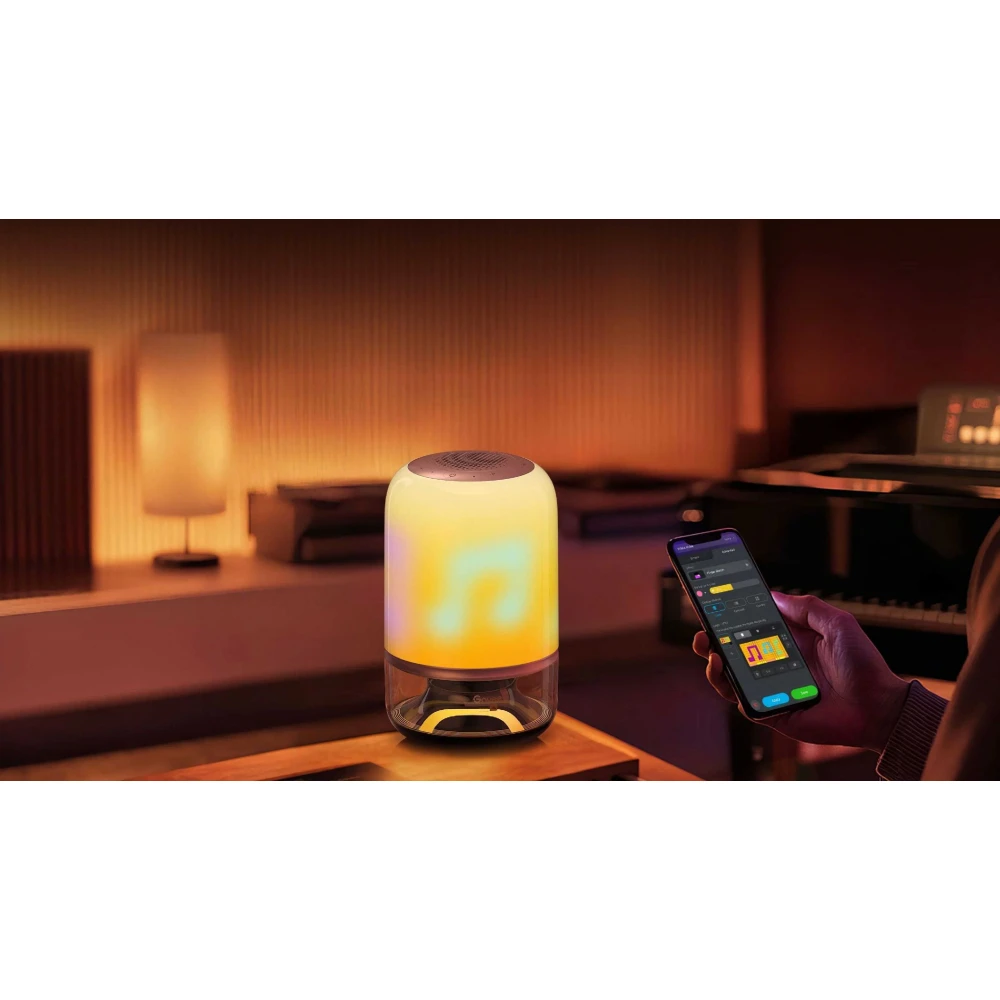 GOVEE H6020 TABLE LAMP 2 PRO ME RGBICWW ΦΩTIΣMO KAI ENΣΩMATΩMENO HXEIO JBL 10W