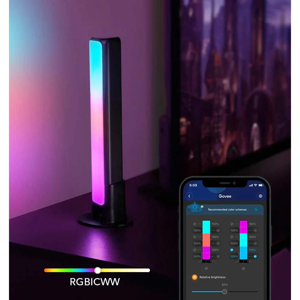 GOVEE RGBICWW WIFI + BLUETOOTH FLOW PLUS LIGHT BARS H6056