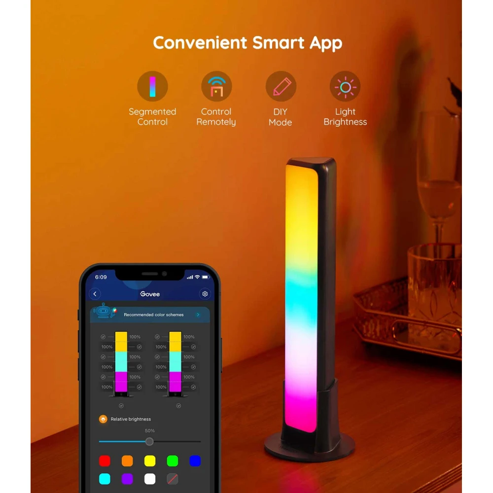 GOVEE RGBICWW WIFI + BLUETOOTH FLOW PLUS LIGHT BARS H6056