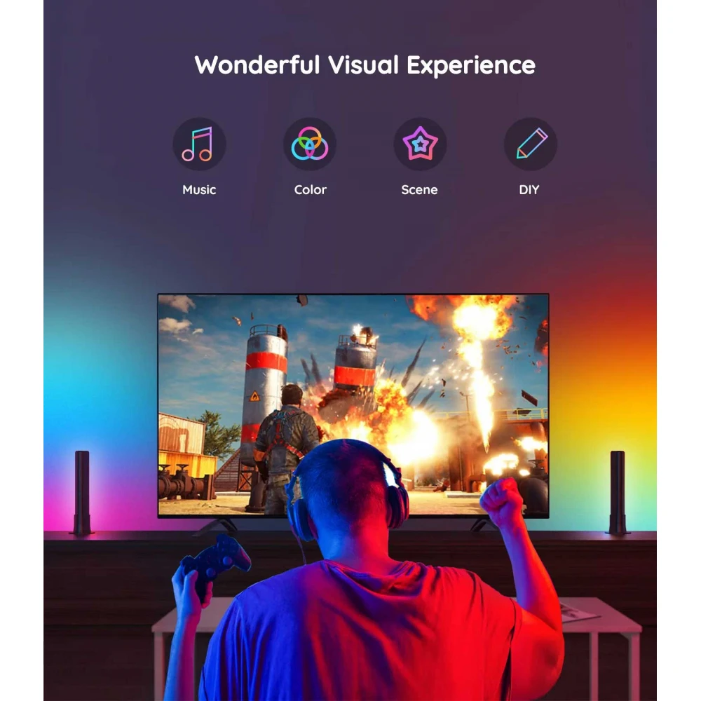 GOVEE RGBICWW WIFI + BLUETOOTH FLOW PLUS LIGHT BARS H6056