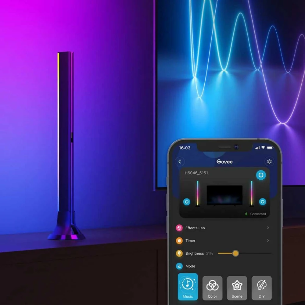 Govee RGBIC Φωτιστικές Μπάρες Τηλεόρασης 45–70" H6046