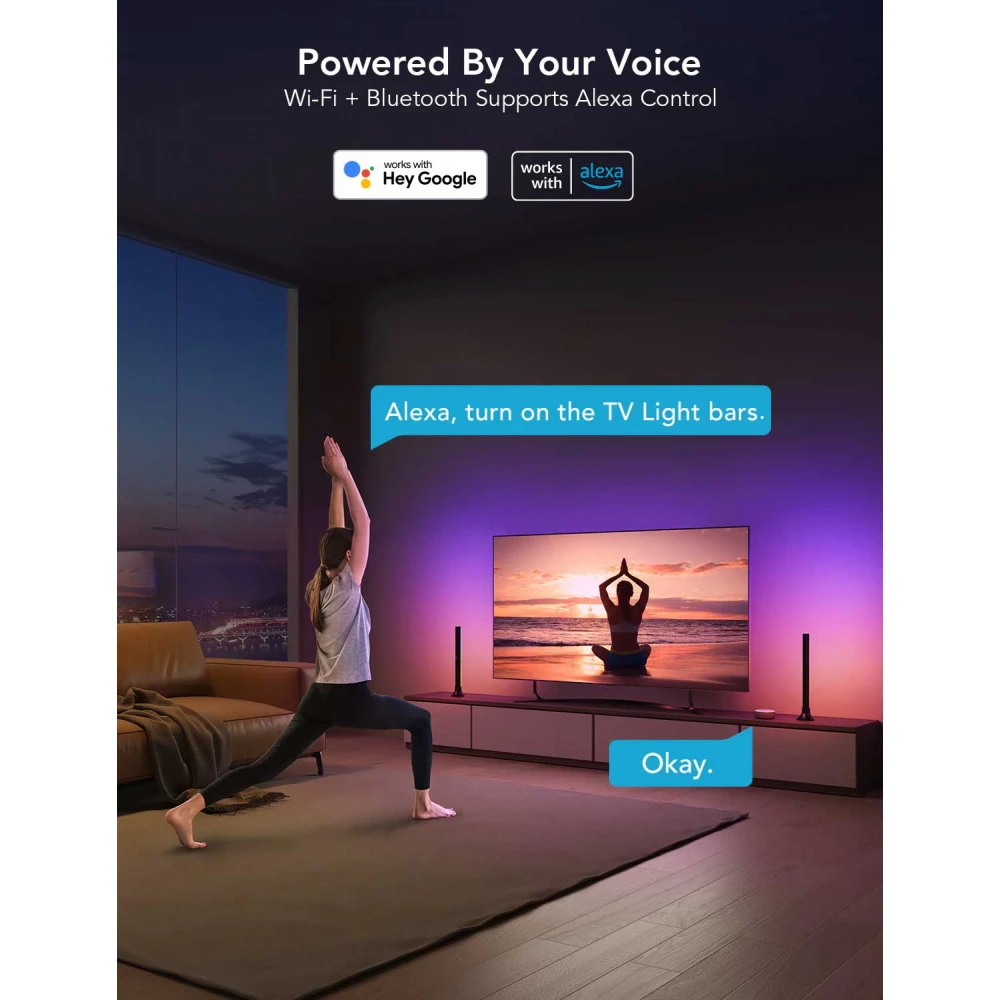 Govee RGBIC Φωτιστικές Μπάρες Τηλεόρασης 45–70" H6046