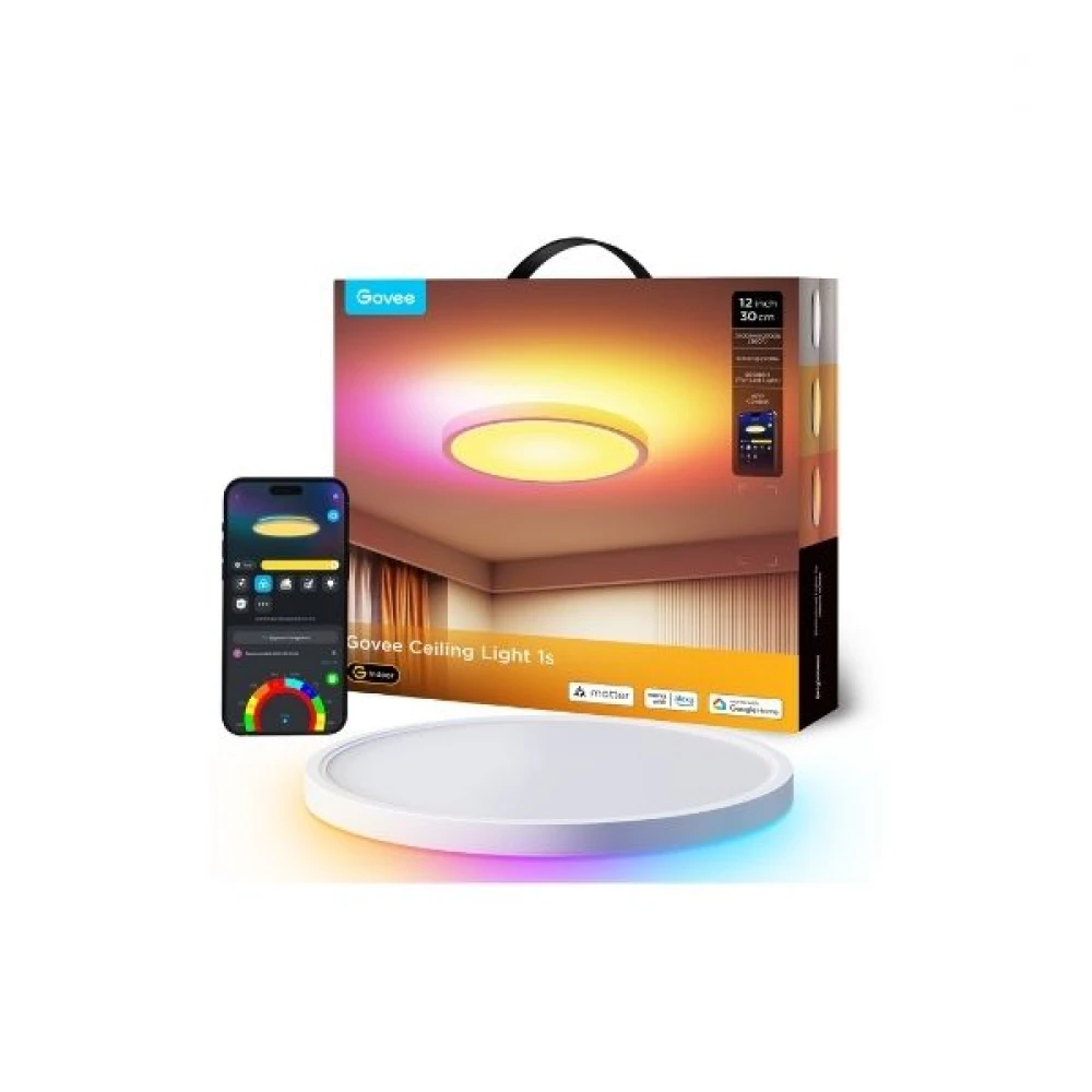 GOVEE 12INCH RGBWW + RGBIC ROUND SMART CEILING LIGHT H80A1
