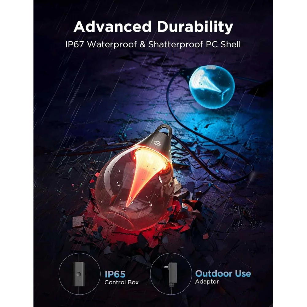 Φωτάκια Λαμπτήρων Εξωτερικού Χώρου H7025 - RGBICW IP67 Govee