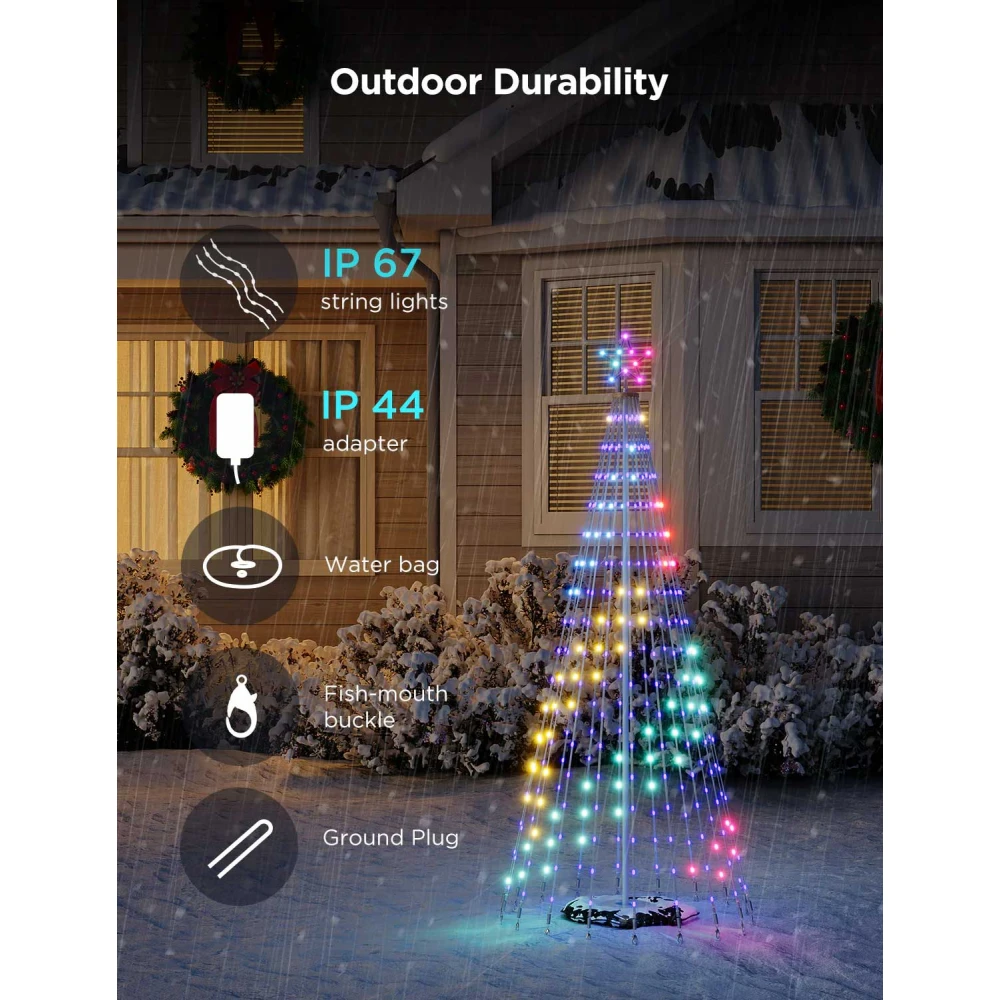 Govee Cone Tree Lights IP67 H6840