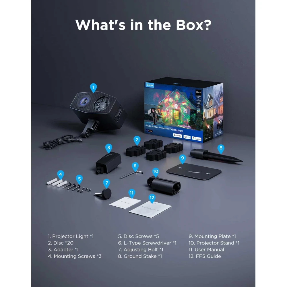 Govee Outdoor Decoration Projector Light H7071