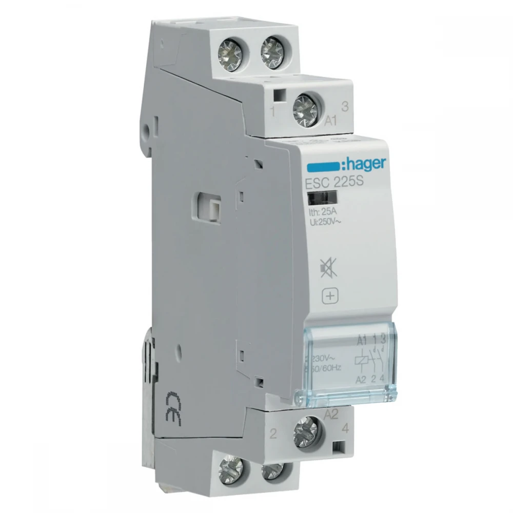 ΗΛΕΚΤΡΟΝΟΜΟΣ 230V 25A 2NO ΑΘΟΡΥΒΟΣ - HAGER