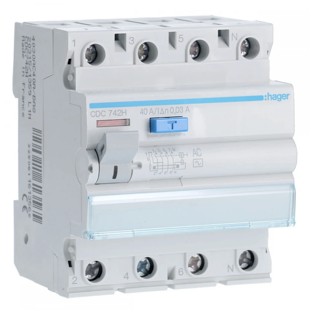 ΡΕΛΕ ΔΙΑΡΡΟΗΣ AC 30mA 4X40A - HAGER