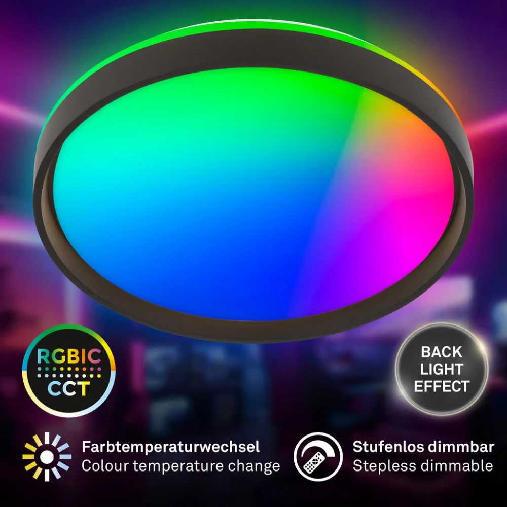 Πλαφονιέρα led "Jus" Ø48 44w 4800lm 3CCT RGBIC
