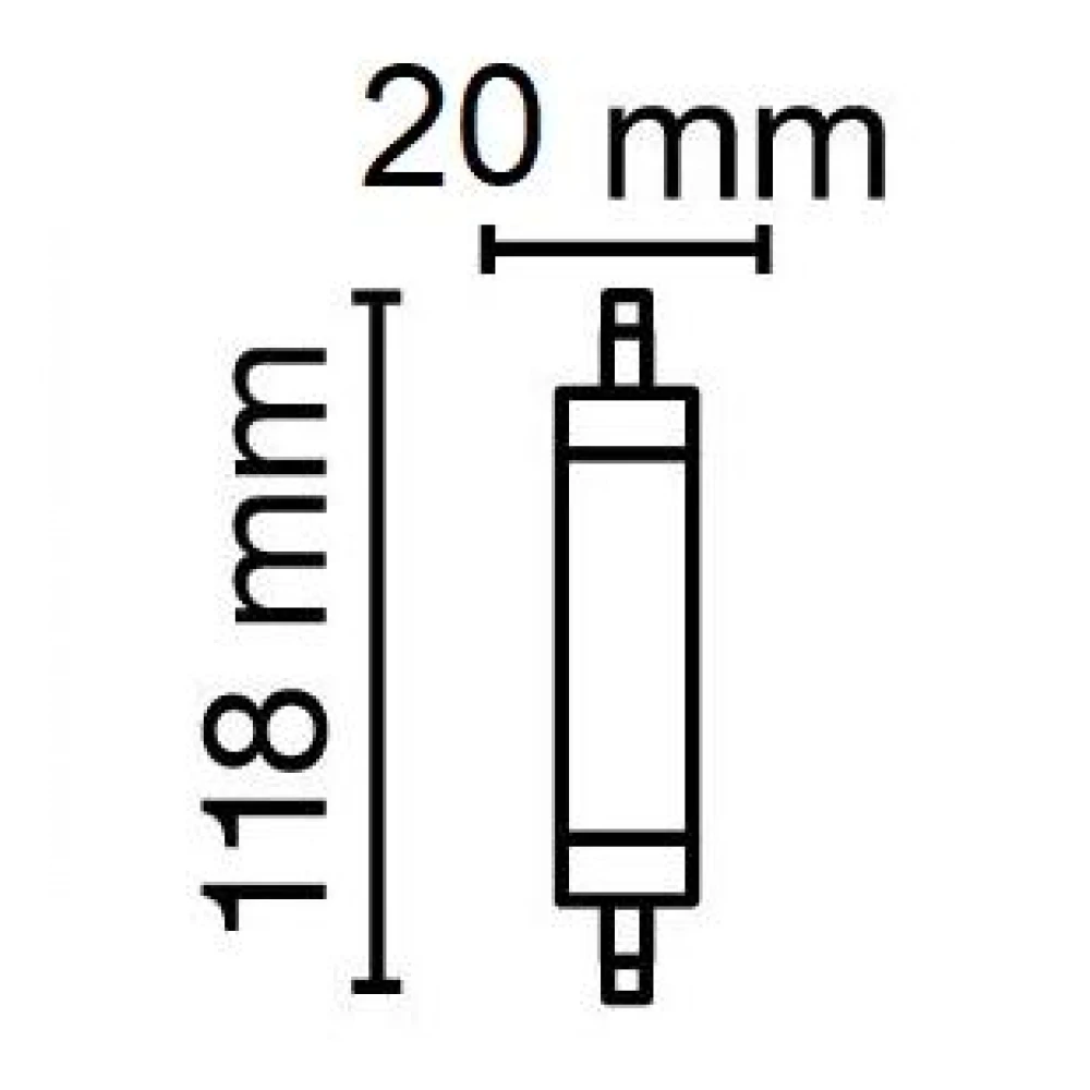 Λάμπα led R7s 12w 118mm 2700k 1521 lm - Radium