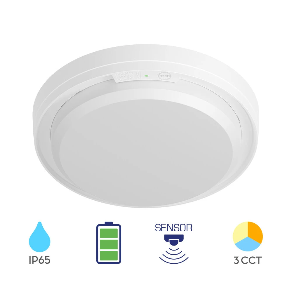 Πλαφονιέρα led "Moon" 18w 3CCT 2000lm IP65 με ανίχνευση κίνησης και ασφαλείας - Braytron