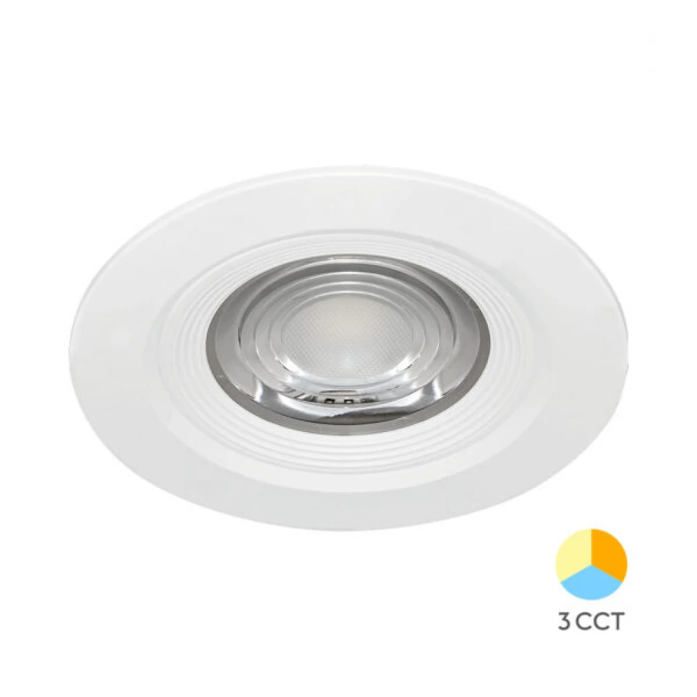 LED Χωνευτό Σποτ Led GE 7W 3IN1 RND IP54 Λευκό - Braytron