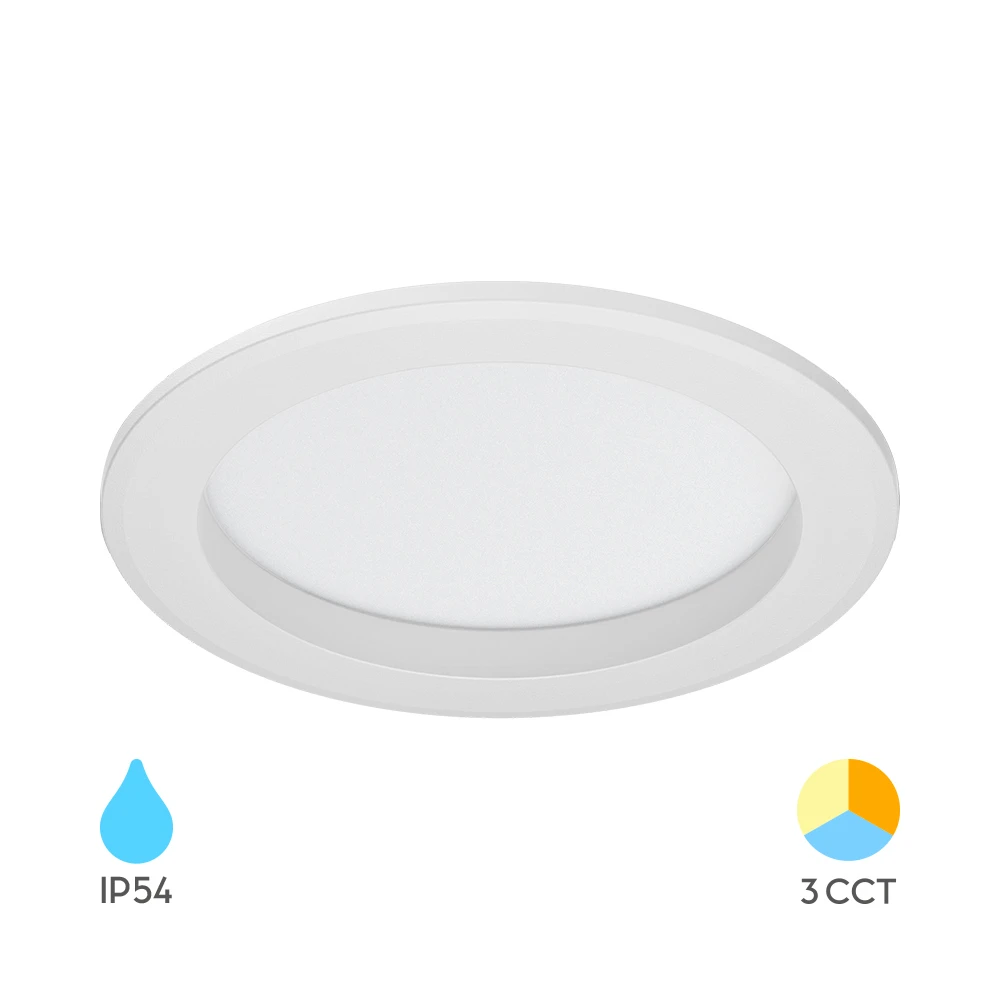 Σποτ Led 14w Στρογγυλό 3CCT IP54 Λευκό - Braytron