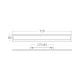 Απλίκα Led "Line" 18w IP54 1860lm 3000k Μαύρη - Braytron