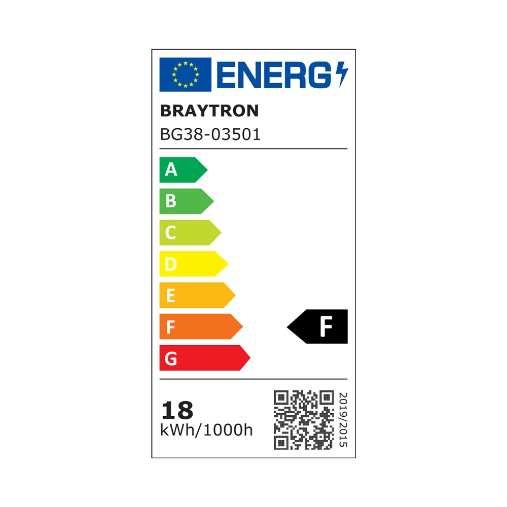 Απλίκα Led "Line" 18w IP54 1860lm 3000k Μαύρη - Braytron