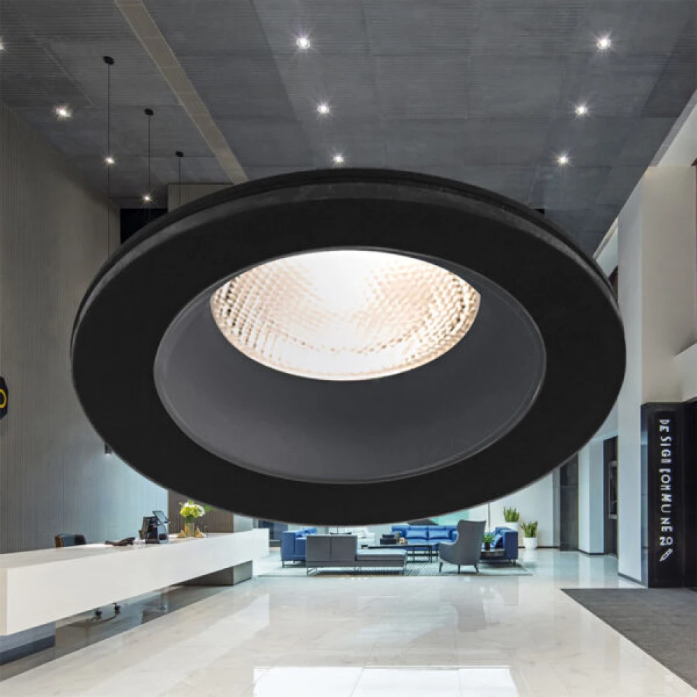 Χωνευτό Σποτ Μαύρο Στρογγυλό 1xGU10 IP54 TETRA-RND - Braytron