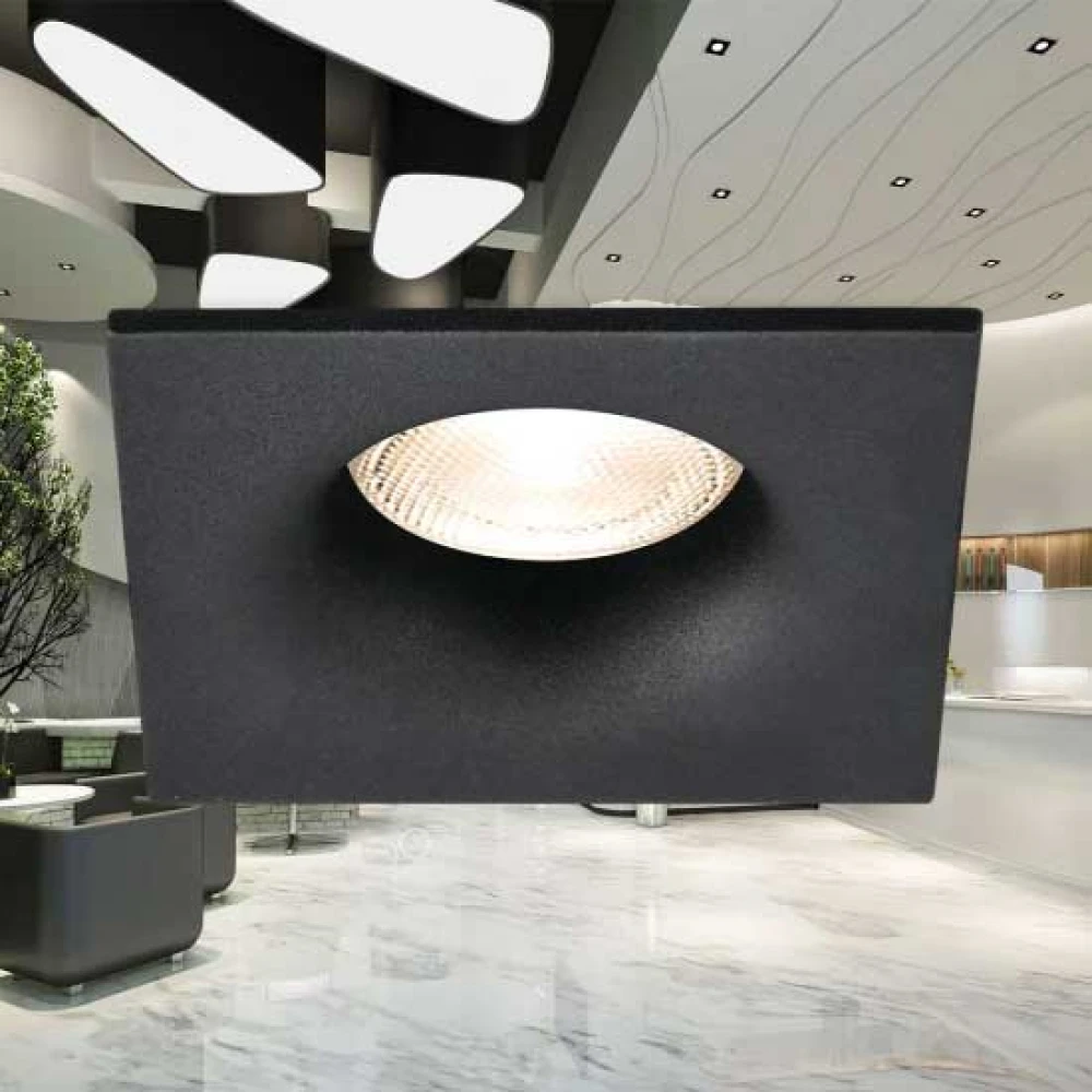 Σποτ Tetra Τετράγωνο Μαύρο 1xMR16 - Braytron