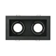Χωνευτό Σποτ Μαύρο Τετράγωνο IP20 BETA-SQR 2xGU10 - Braytron