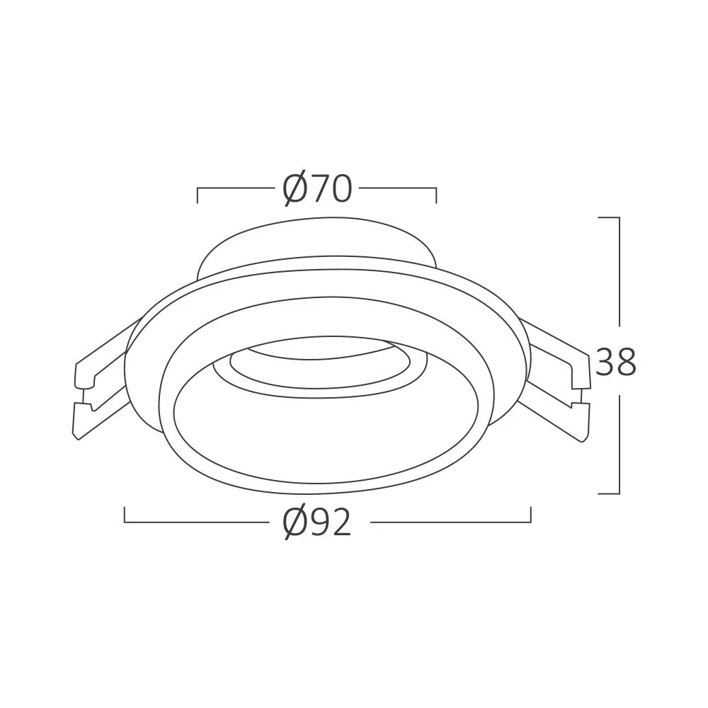Σποτ ALFA GU10 RND Λευκό Μονό 1xGU10 - Braytron