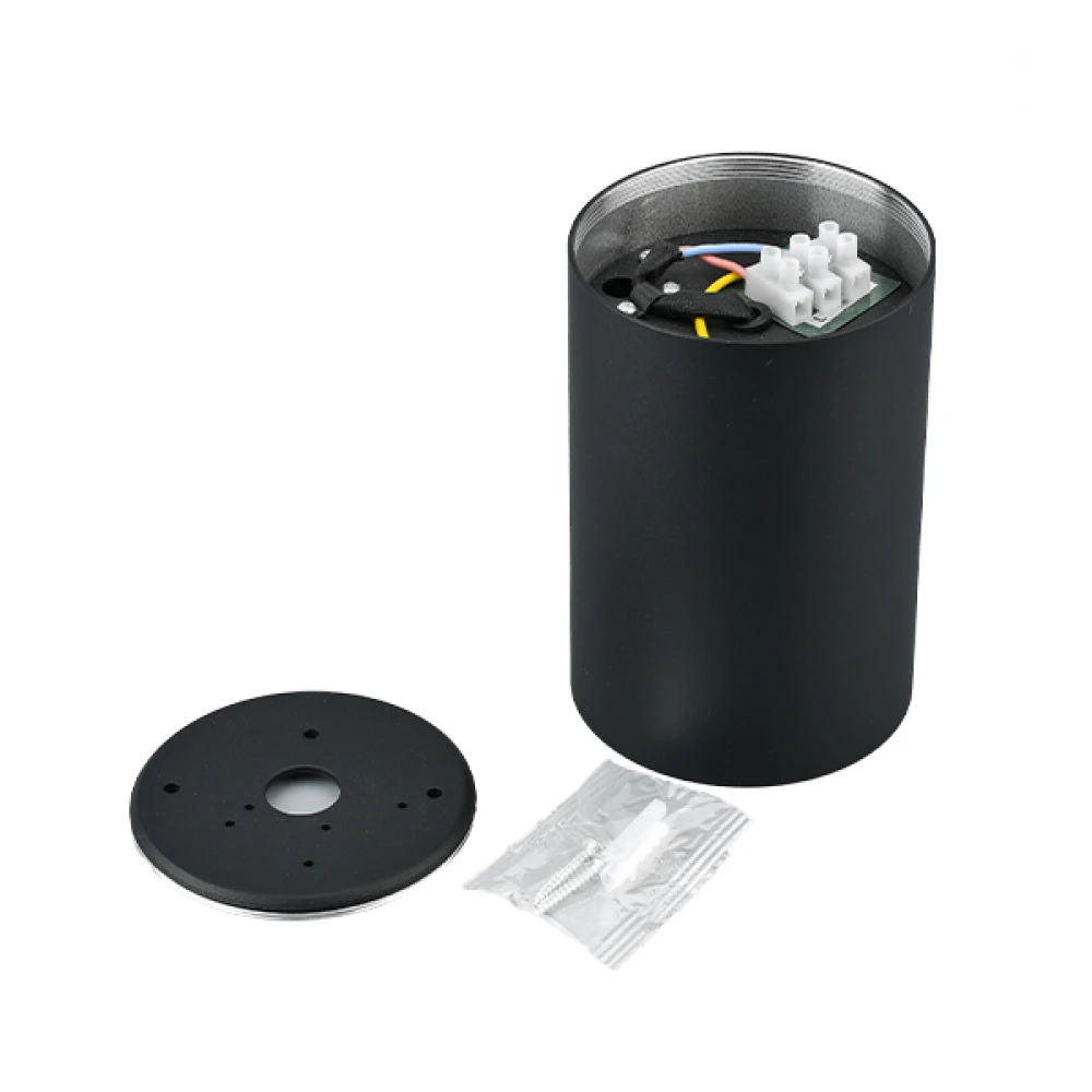 Σποτ Οροφής Μαύρο Κυλινδρος 1xGU10 GAMA-SR - Braytron