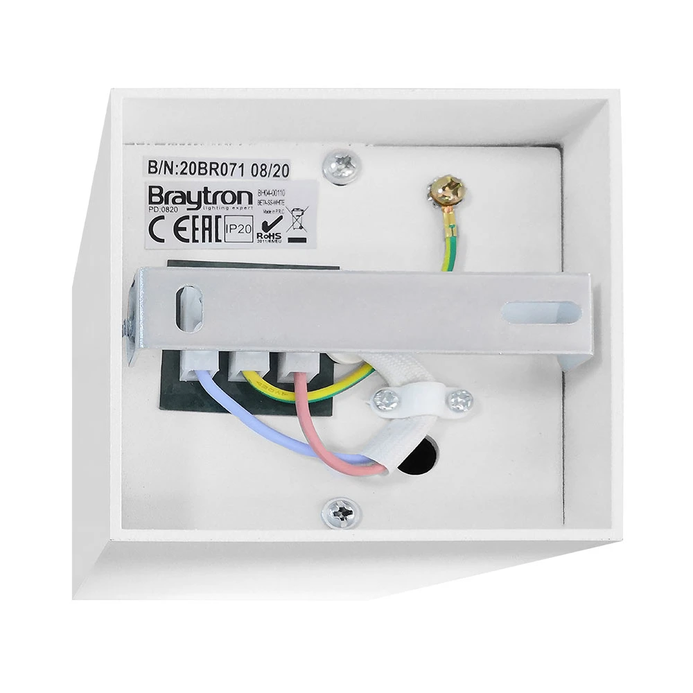 Σποτ Οροφής Λευκό Τετράγωνο 1xGU10 GAMA-SS - Braytron