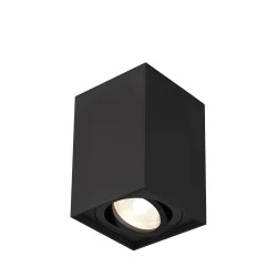 Σποτ Οροφής Μαύρο Τετράγωνο 1xGU10 GAMA-SS - Braytron