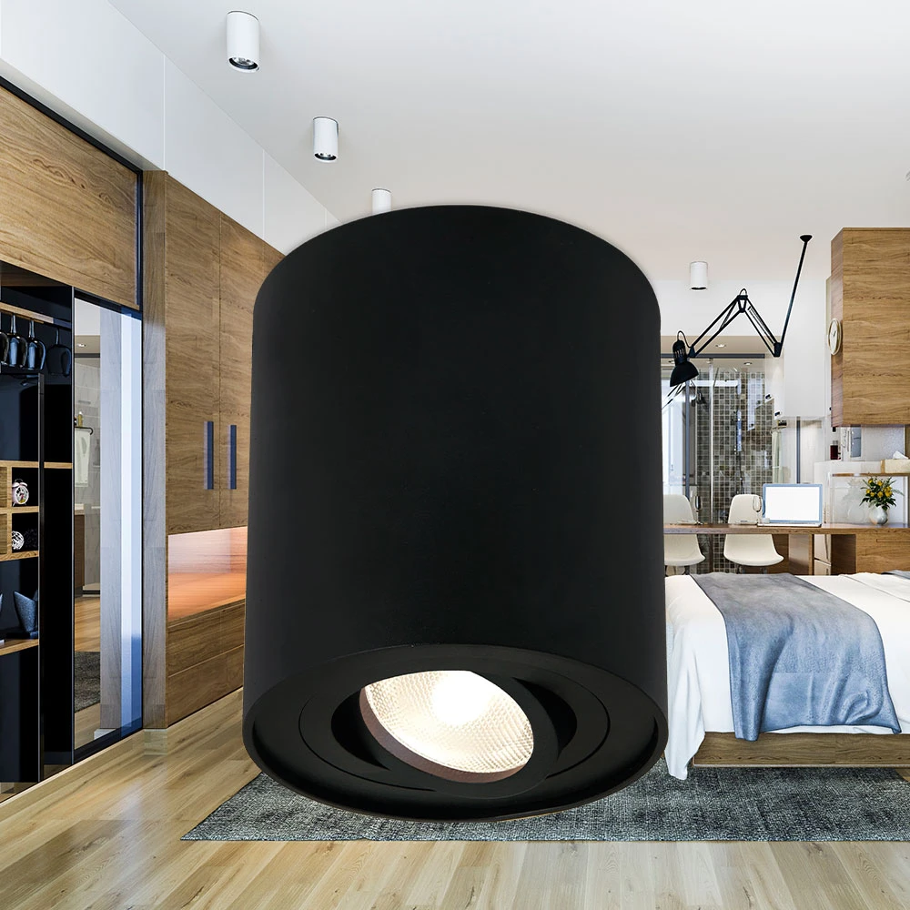Σποτ Οροφής Μαύρο Κύλινδρος 1xGU10 GAMA-SRM - Braytron