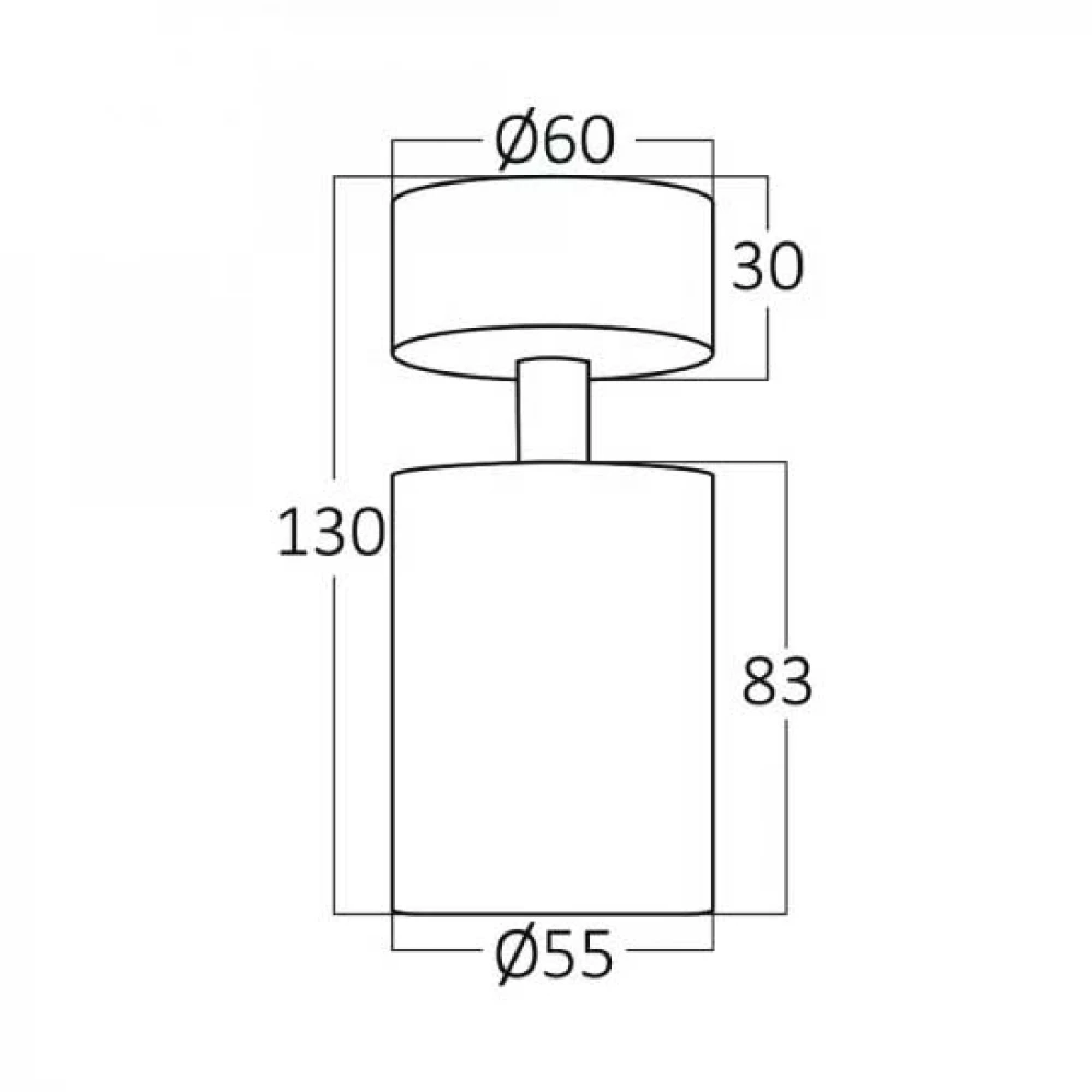 Σποτ Οροφής Μαύρο 1xGU10 Beta - Braytron