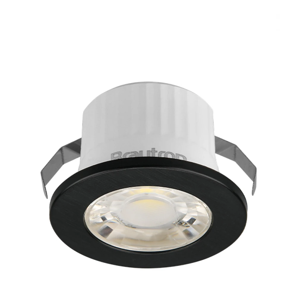 Χωνευτό MINISPOT Μαύρο 3W IP54 38D 6500K - Braytron