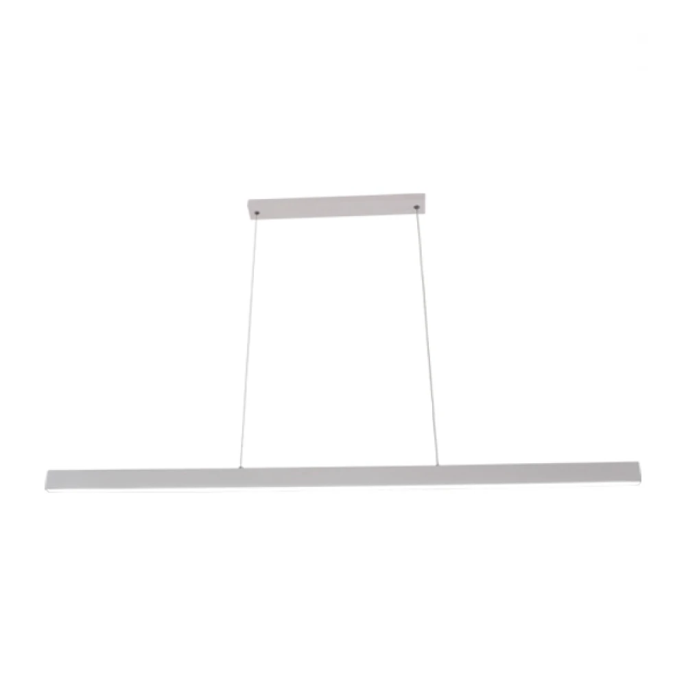 Κρεμαστή ράγα Led 30w Lina, 3000lm, 120x2,5cm Λευκή - Braytron