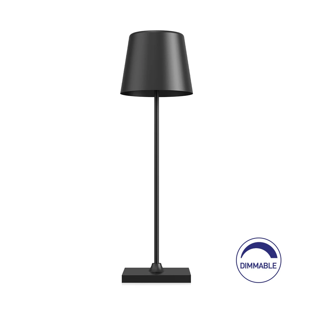 Επαναφορτιζόμενο πορτατίφ "Tower" dimmable 3w 3000k Μαύρο - Braytron