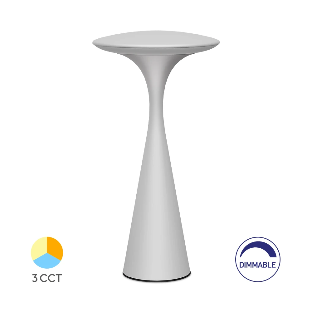 Επαναφορτιζόμενο πορτατίφ "Tower" dimmable 3w CCT Λευκό - Braytron
