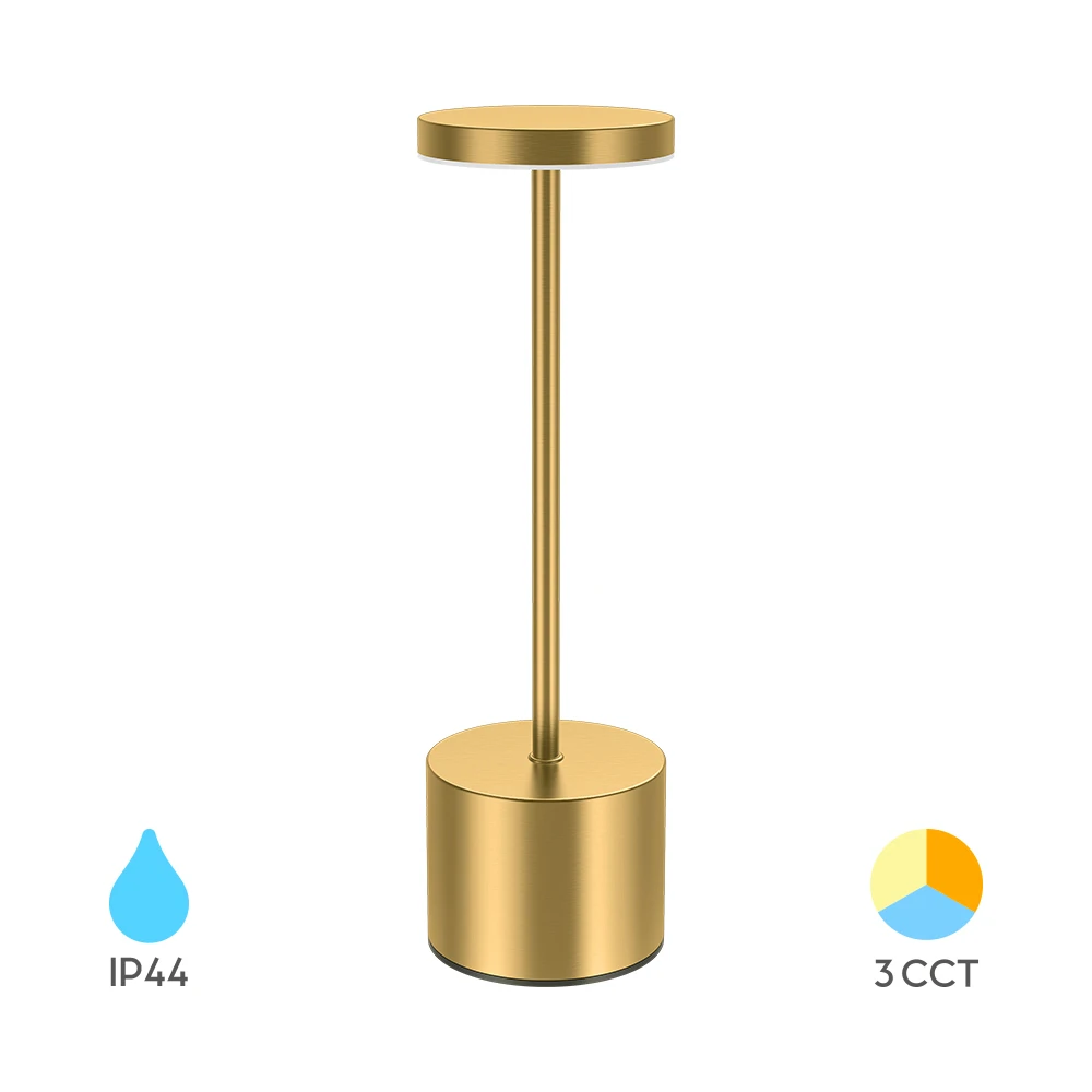 Επαναφορτιζόμενο πορτατίφ "Luxe" dimmable 2w 3CCT Χρυσό - Braytron