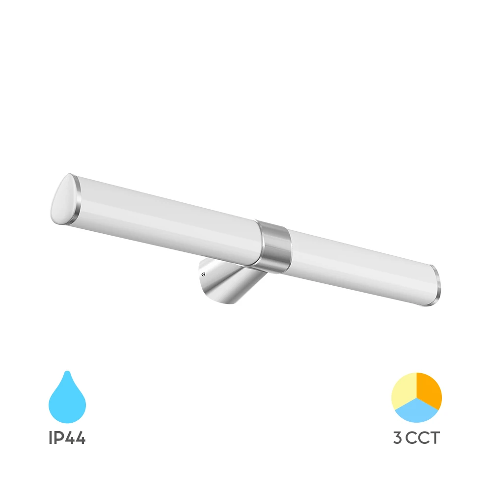 Φωτιστικό καθρέπτου "Lily" IP44 3CCT 16w 1600lm Χρώμιο - Braytron