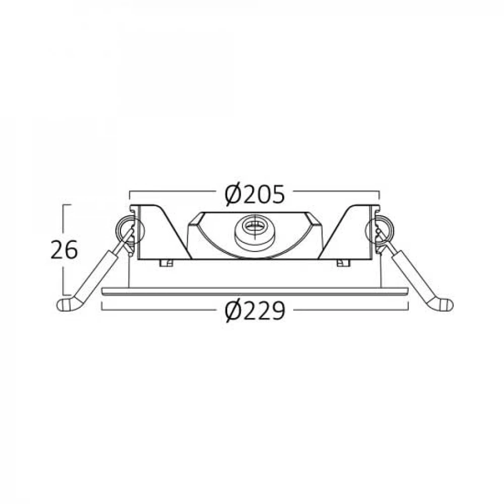 Χωνευτό Πάνελ 18w 6500K Dimmable Λευκό - Braytron