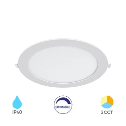 Πάνελ 18w 3CCT Dimmable Λευκό - Braytron