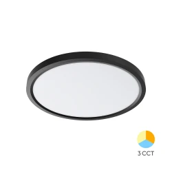 Πλαφονιέρα "Jade" slim 36W CCT Ø40 Μαύρο - Braytron