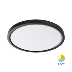 Πλαφονιέρα "Jade" slim 45W CCT Ø50 Μαύρο - Braytron