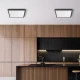 Πλαφονιέρα "Jade" slim 20W CCT Μαύρο 23x23 - Braytron