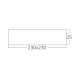 Πλαφονιέρα "Jade" slim 20W CCT Ξύλο 23x23 - Braytron